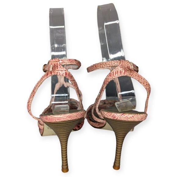 Fioni Pink Snakeskin Print Stiletto Heels Size 6.5 NWT - Picture 4 of 11